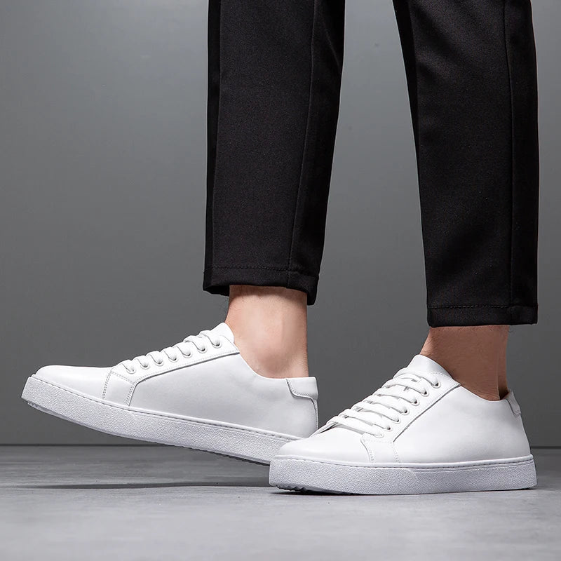 David | Men's Leather Sneakers-The Yellow Prime