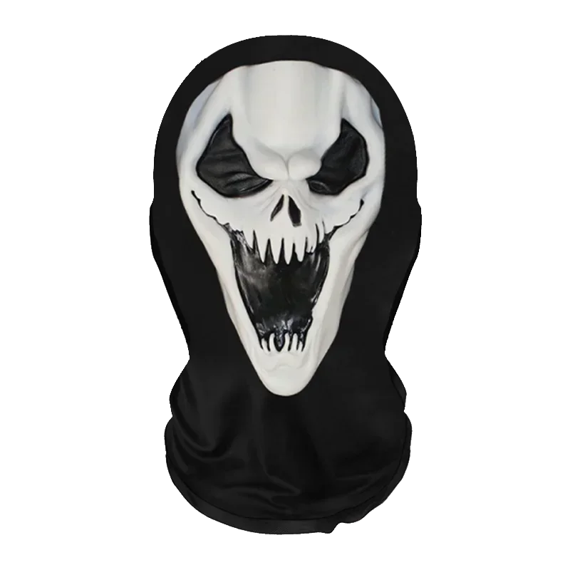 Halloweens morsomme cosplay-parykk- og maskesett for kreativ hodebekledning