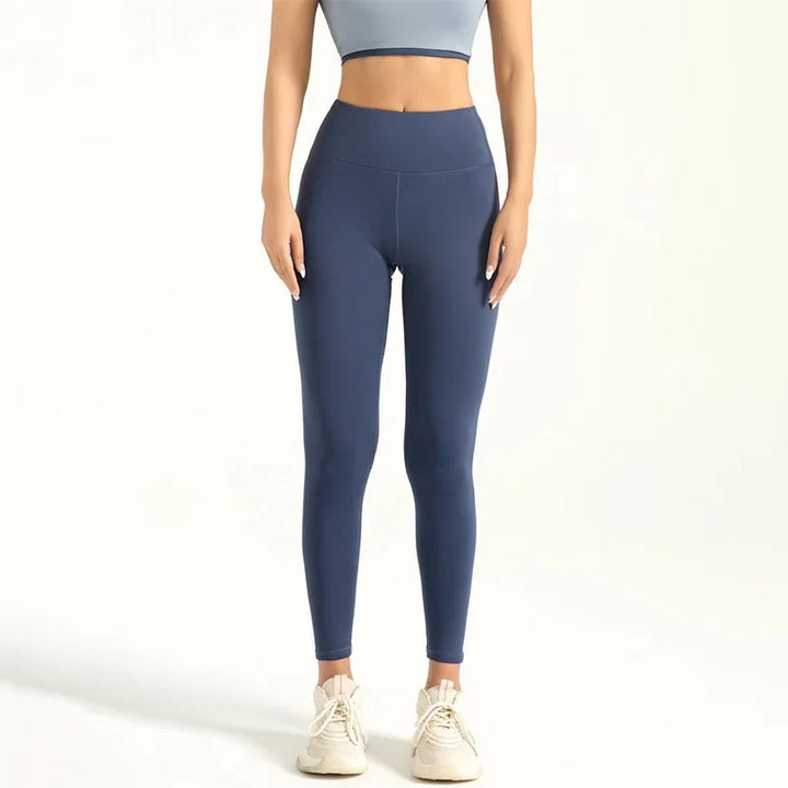 Leggings de ginásio Y2K de cintura subida para mulher, com efeito lifting no rabo