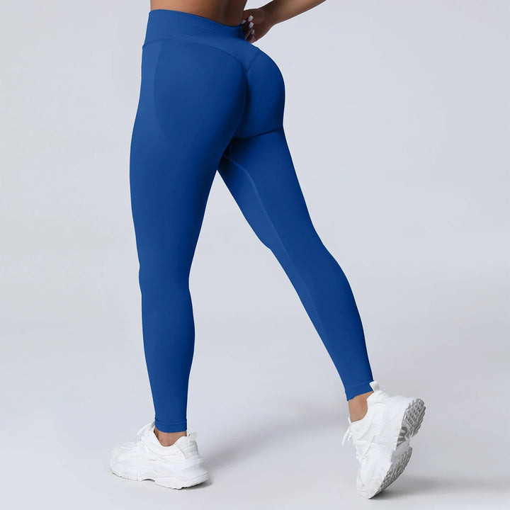 Women's Push-Up Low-Rise Seamless Yoga Leggings for Fitness