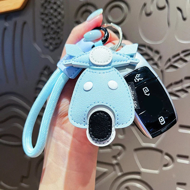 Women's Handmade Leather Keychain Transportation Charm Gift 2025-The Yellow Prime