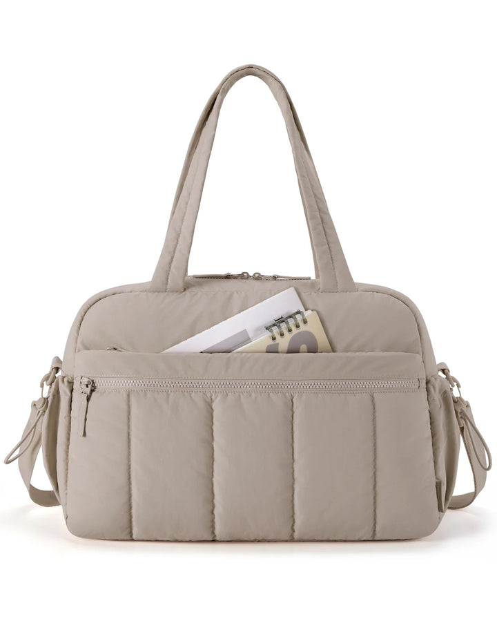 Women's Large Capacity Travel Duffel Bag with Shoulder Strap-The Yellow Prime