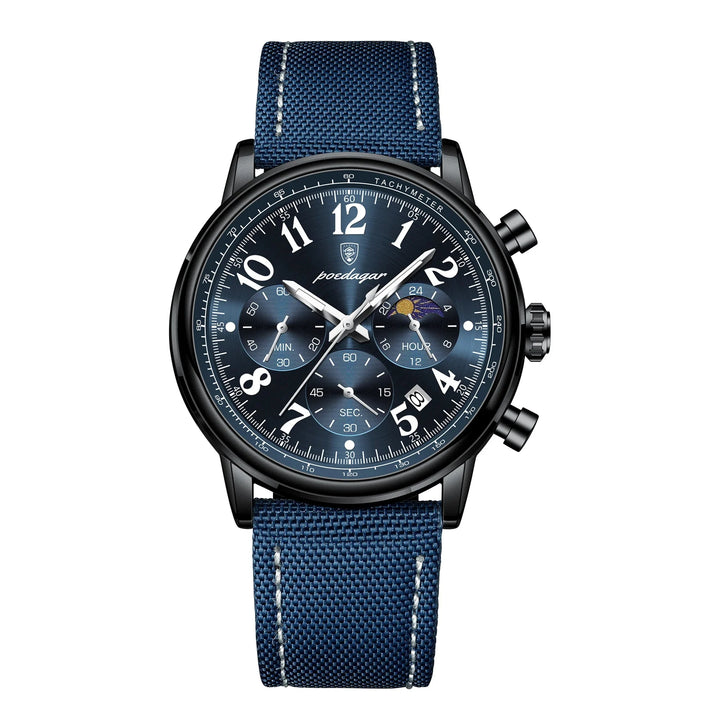 Men's Military Chronograph Watch with Waterproof Nylon Strap-The Yellow Prime