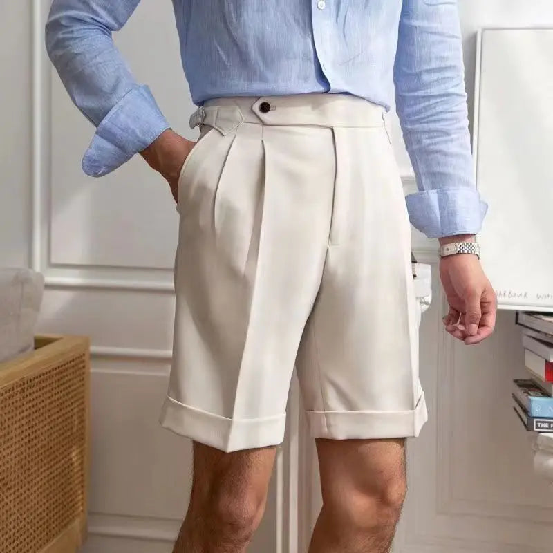 Edouard | Men's Tailored Pleated Shorts