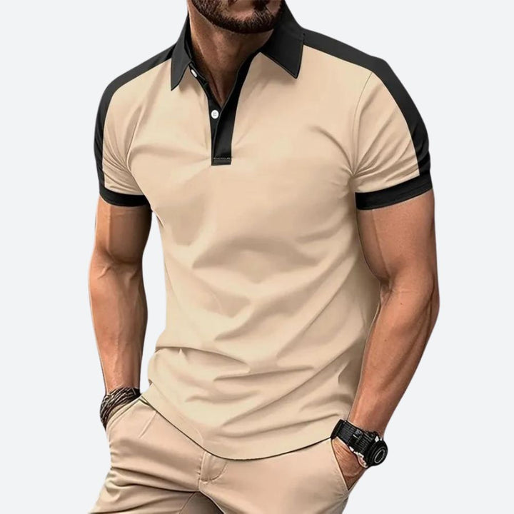 Sam | Men's Stylish Short Sleeve Polo Shirt-The Yellow Prime
