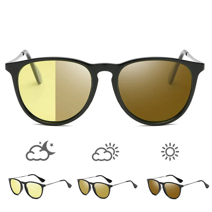 Photochromic Polarized Sunglasses for Night Driving with UV400 Lenses-The Yellow Prime