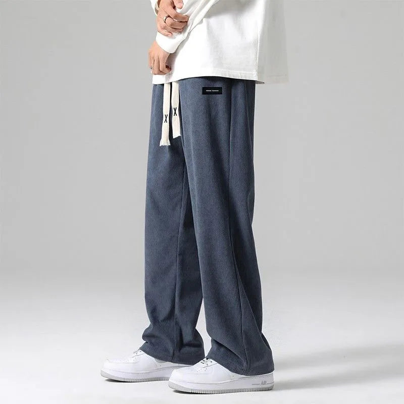 Men's Relaxed Fit Corduroy Drawstring Sweatpants
