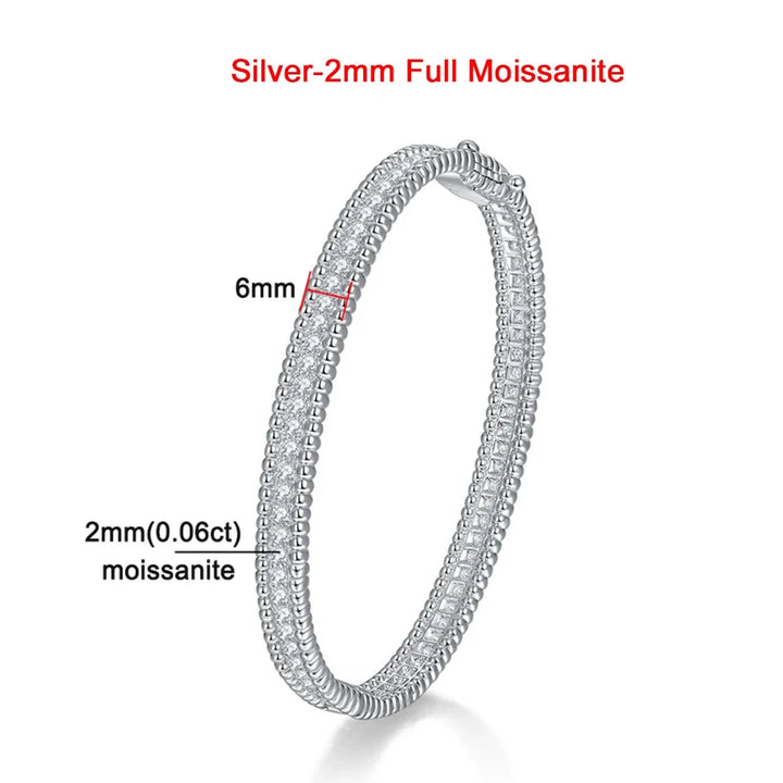 [Women's 2mm Moissanite Tennis Bracelet in 18K Gold Plated]-The Yellow Prime