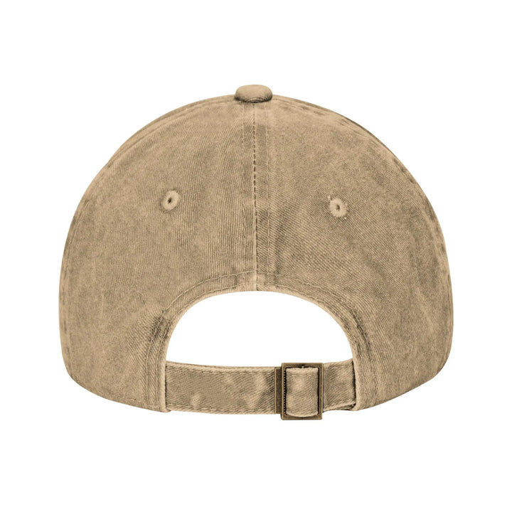 Men's Vintage-Inspired Washed Cotton Baseball Cap with Curved Brim-The Yellow Prime
