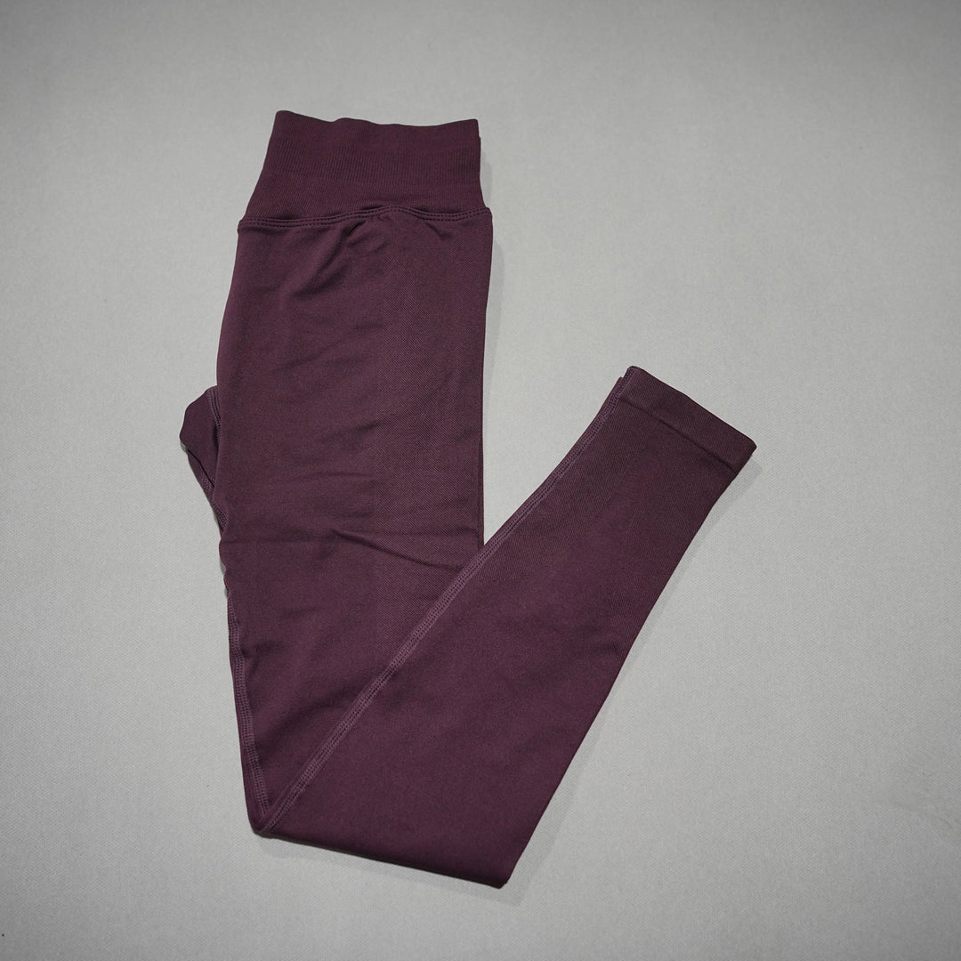 Nahtlose Yoga-Leggings mit hohem Bund und Bauchkontrolle für Damen