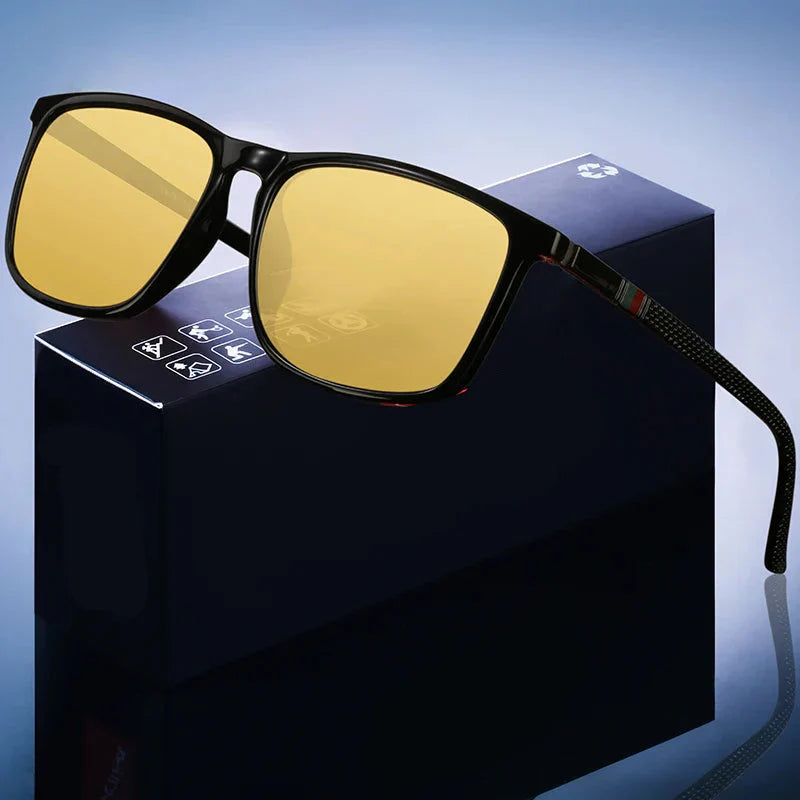 Night Driving Sunglasses with Anti-Glare Yellow Lens UV400 Protection-The Yellow Prime