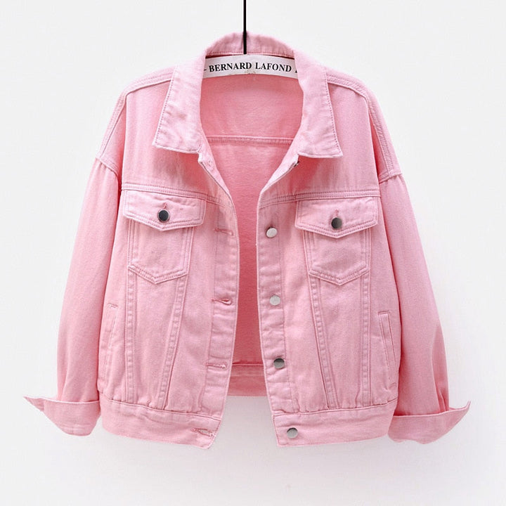 Aurelia | Women's Elegant Comfortable Pink Denim Jacket