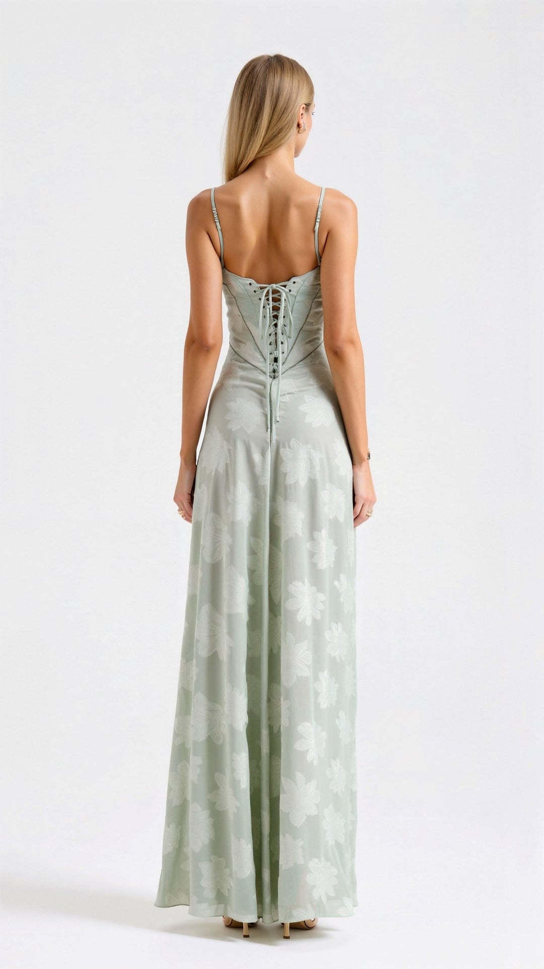 Cynthia | Elegant Maxi Dress for Wedding Guests-The Yellow Prime