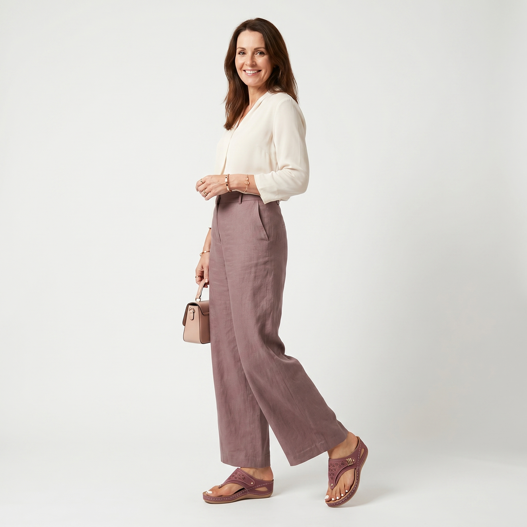 Women's Arch Support Sandals with Adjustable Straps and Wedge Heel