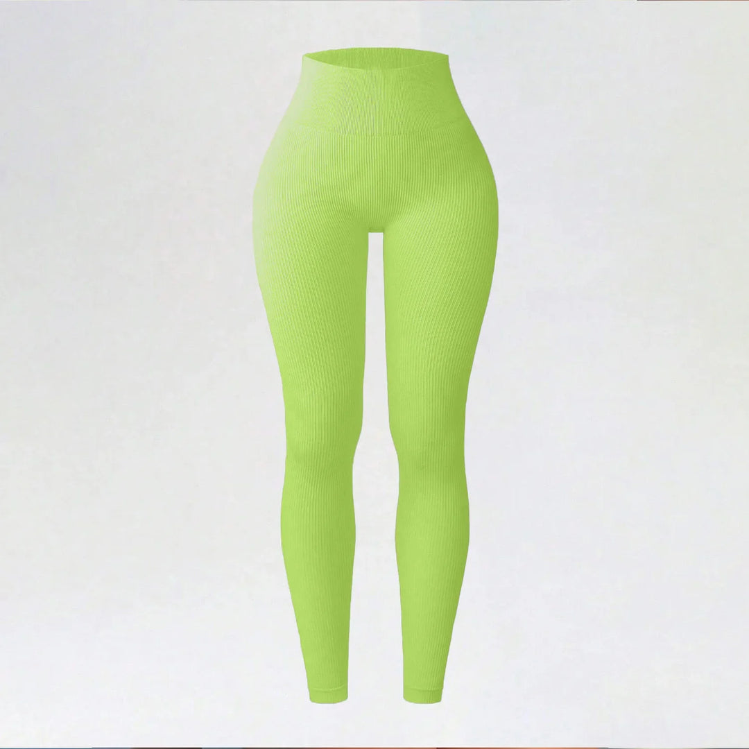 Dameslegging met hoge taille en zonder naden voor yoga, fitness en hardlopen