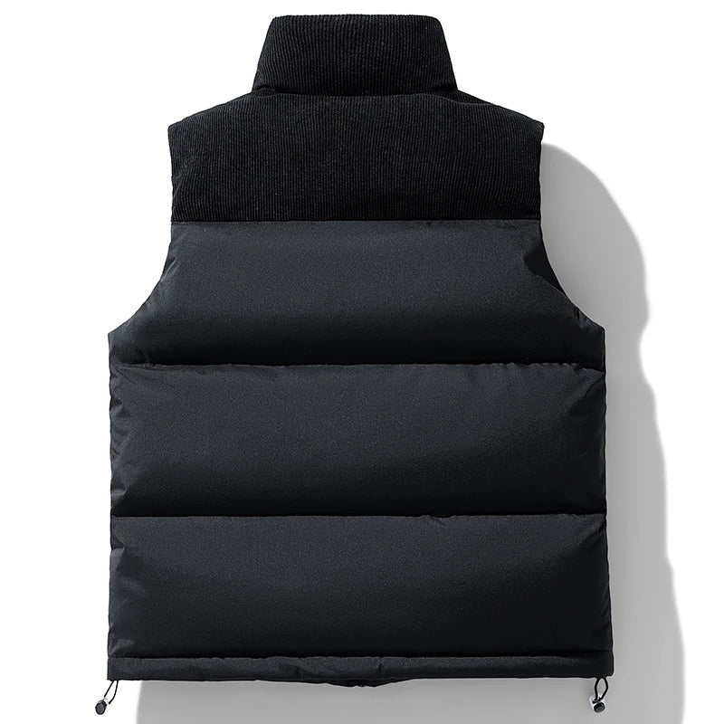 Men's Quilted Puffer Vest Jacket for Warmth and Style