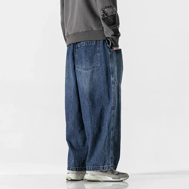 Men's Wide-Leg Relaxed Fit Denim Jeans