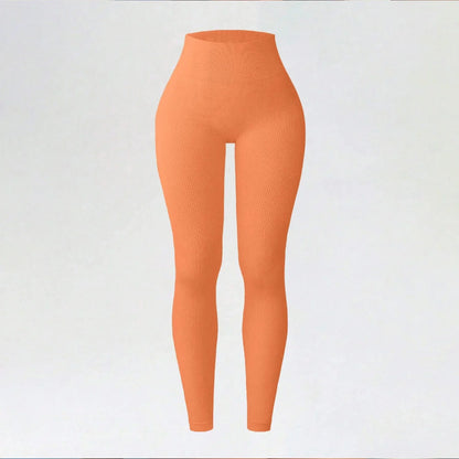 Leggings de ioga sem costuras, de cintura subida, para mulher, para fitness e corrida