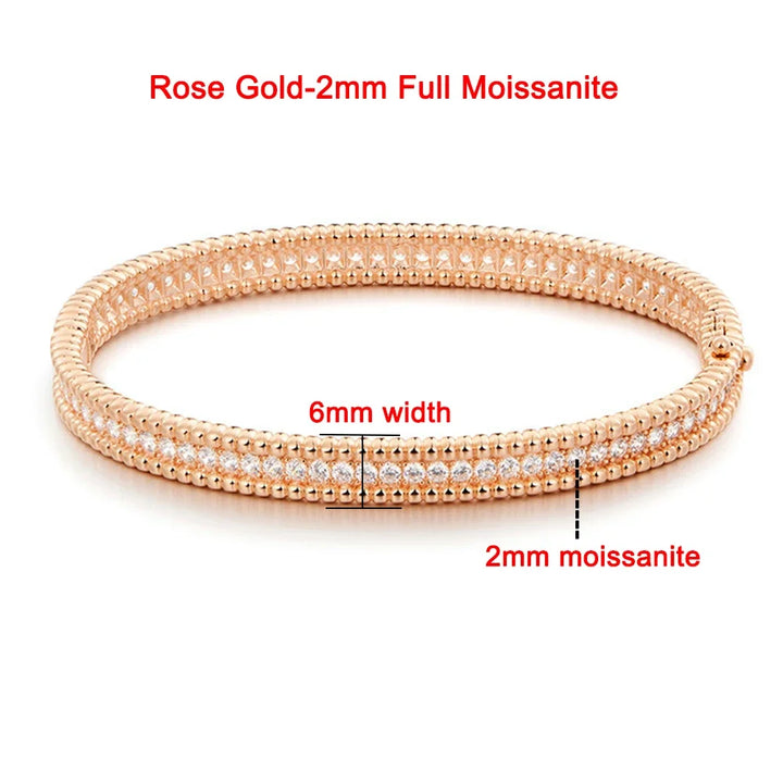 [Women's 2mm Moissanite Tennis Bracelet in 18K Gold Plated]-The Yellow Prime