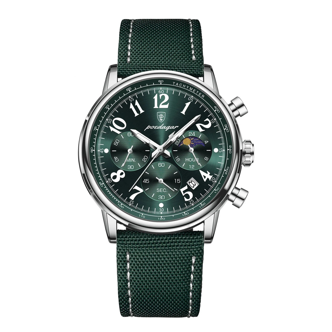 Men's Military Chronograph Watch with Waterproof Nylon Strap-The Yellow Prime