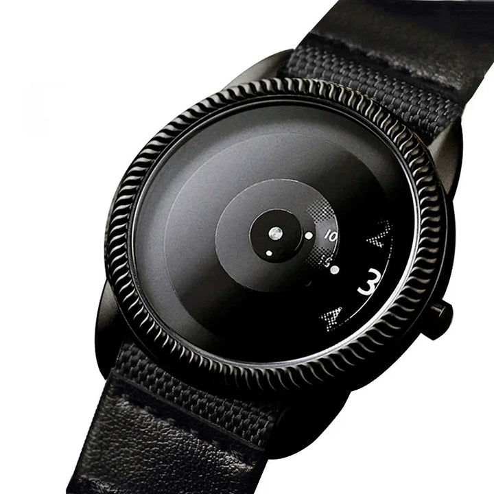 Men's Minimalist Quartz Watch with Canvas Strap-The Yellow Prime