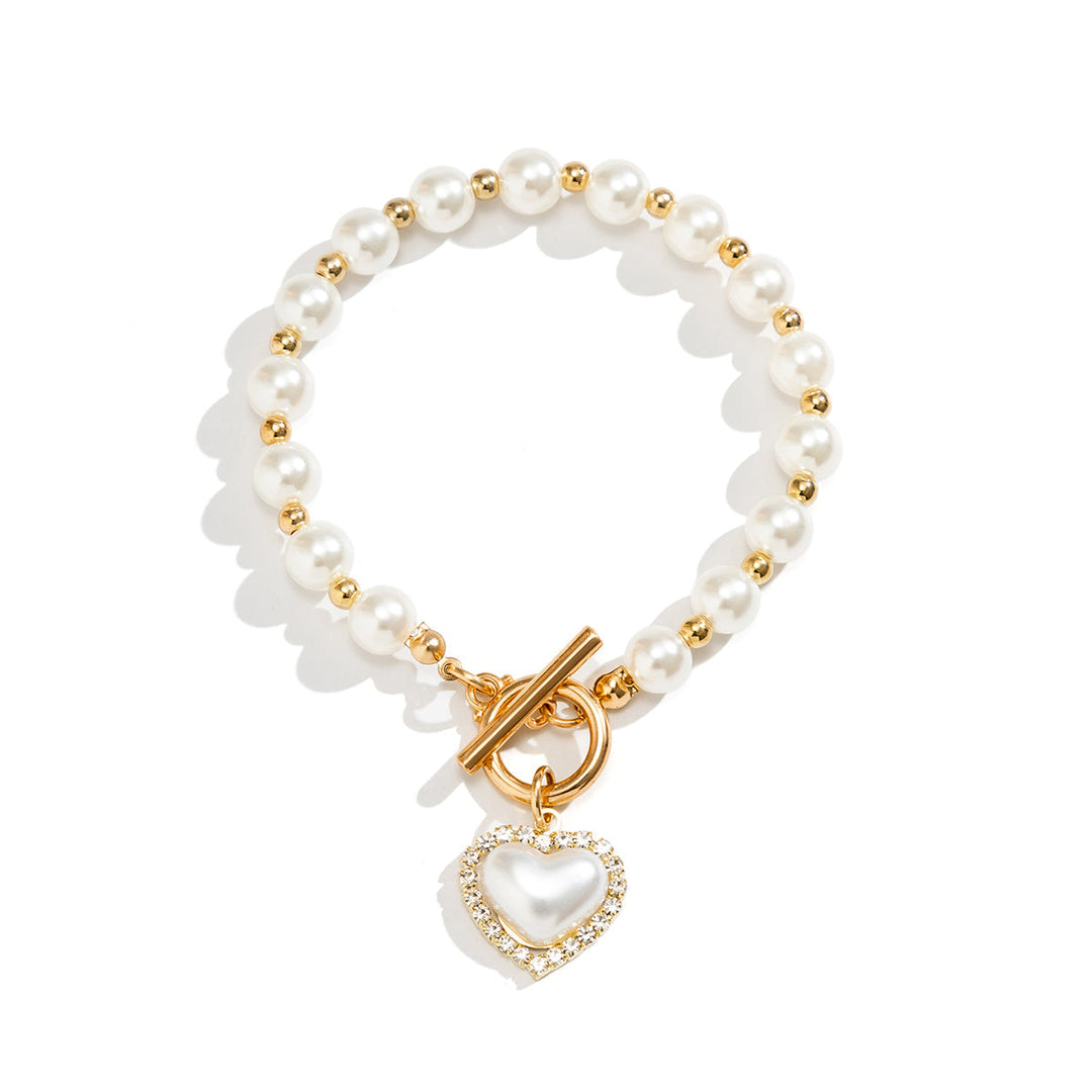 Elegant Bracelet with Freshwater Pearl Pendant for Women-The Yellow Prime