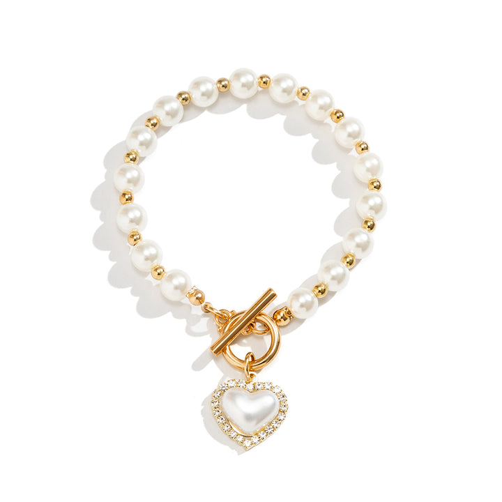 Elegant Bracelet with Freshwater Pearl Pendant for Women-The Yellow Prime