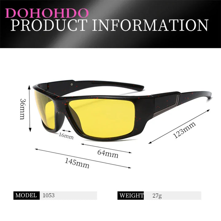 Polarized Night Vision Sunglasses for Enhanced Night Driving UV400-The Yellow Prime