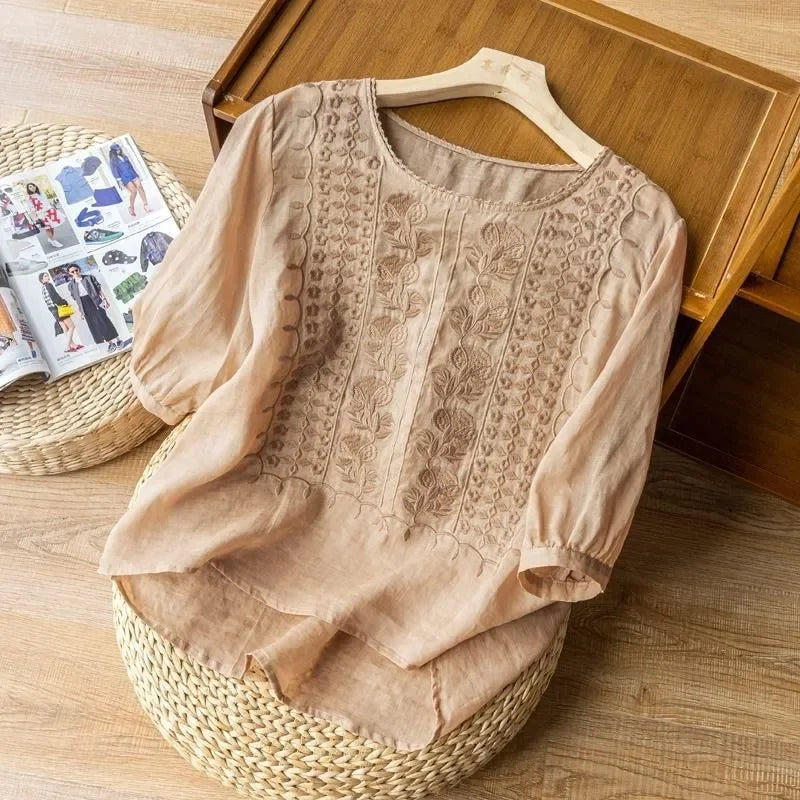 Patricia | Women's Elegant Soft Blouse-The Yellow Prime