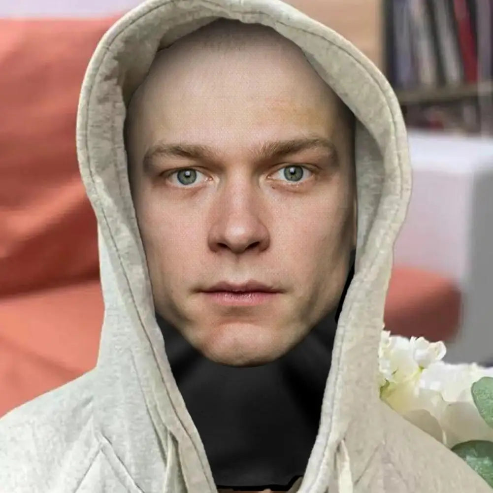 Halloweens morsomme 3D-printede heldekkende ansiktsmaske for kostymer og cosplay