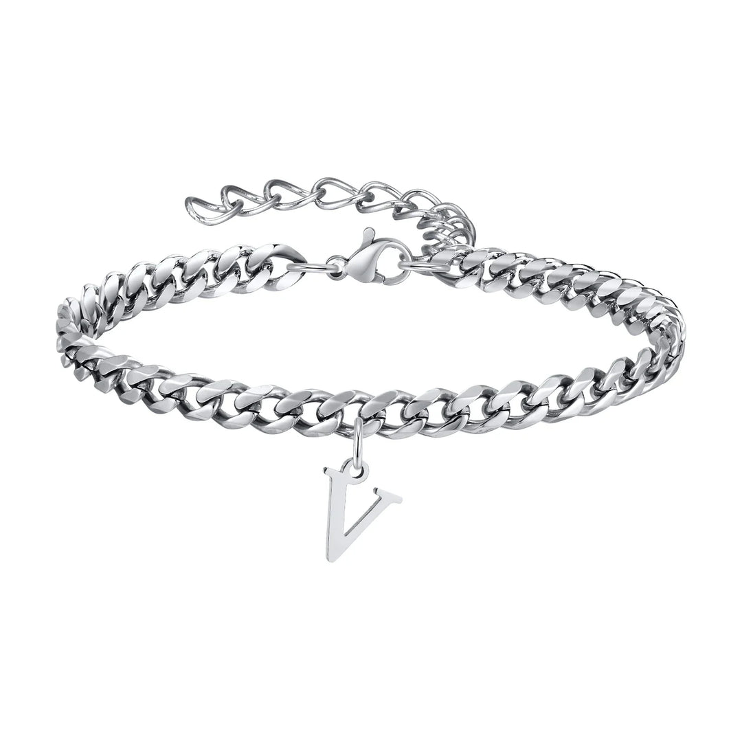 Women's Adjustable Stainless Steel Cuban Link Bracelet-The Yellow Prime