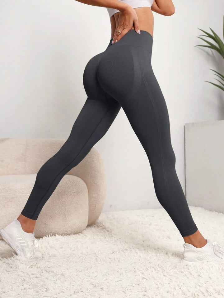 Naadloze yogaleggings met hoge taille en liftend effect voor dames, voor fitness