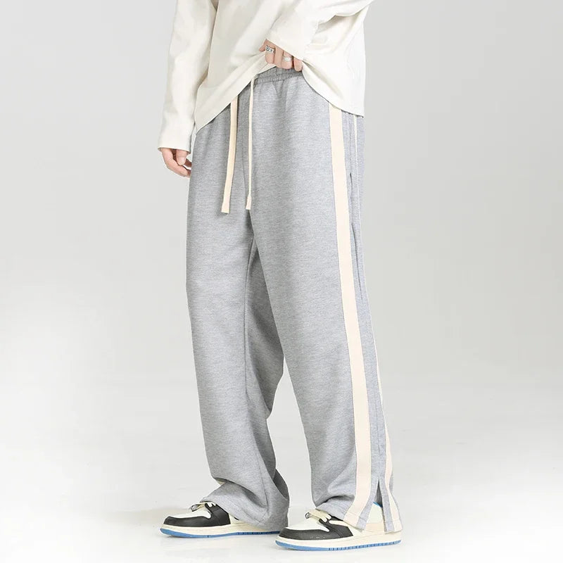 Men's Stripe Joggers - Stylish and Comfortable Athletic Wear-The Yellow Prime