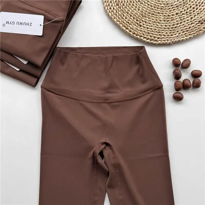 Leggings de ioga sem costuras, de cintura subida, para mulher, para fitness e corrida