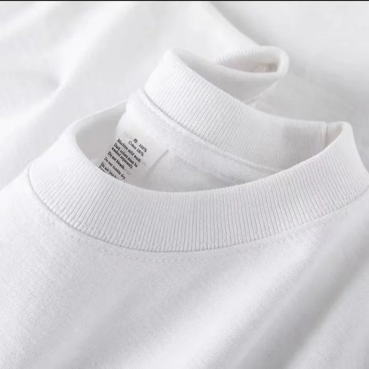 Men's Solid Color 100% Cotton Short-Sleeve T-Shirt for Summer-The Yellow Prime