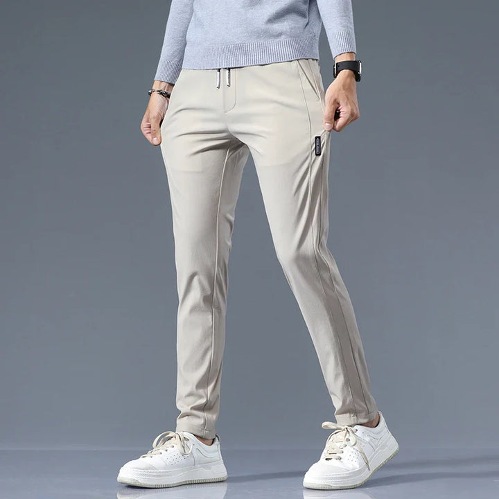 Men's Slim Fit Cotton Trousers