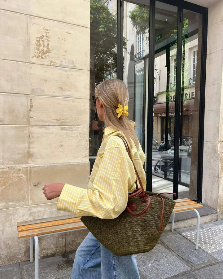 Emily | Women's Striped Blouse - Airy, Modern & Versatile Design-The Yellow Prime