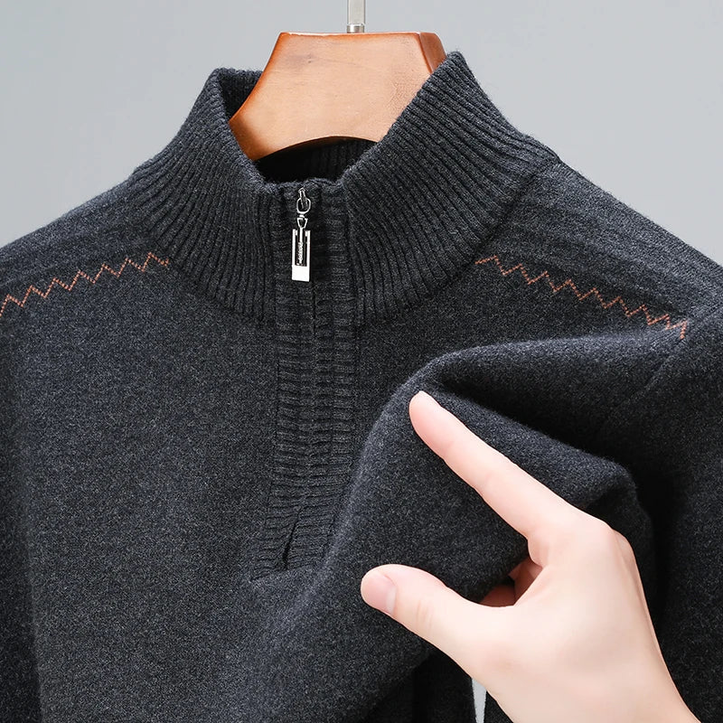 Robert | Men's Wool Blend Quarter-Zip Sweater
