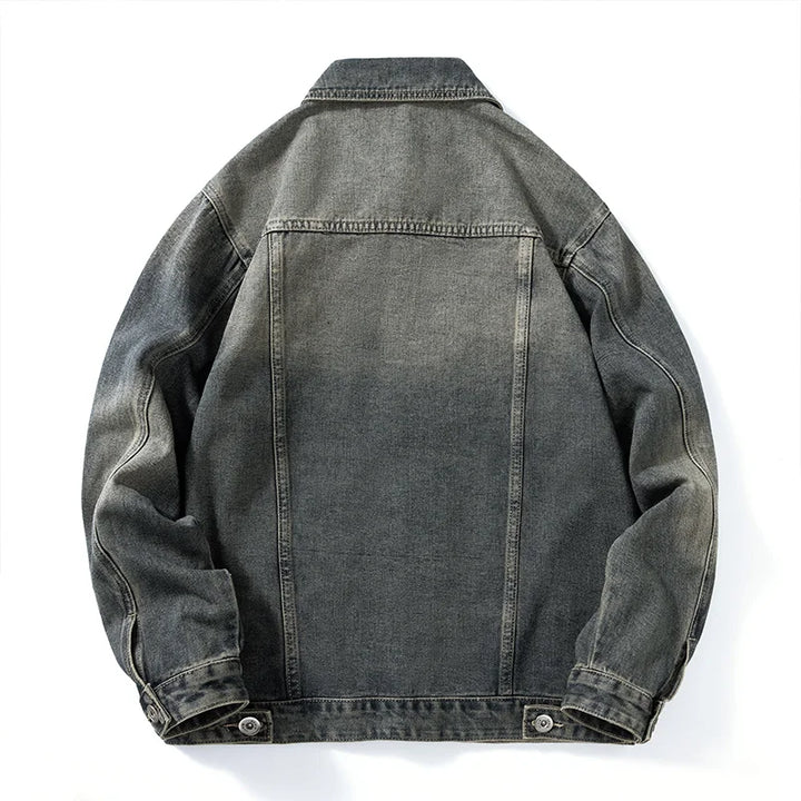 Men's Fade Denim Jacket-The Yellow Prime