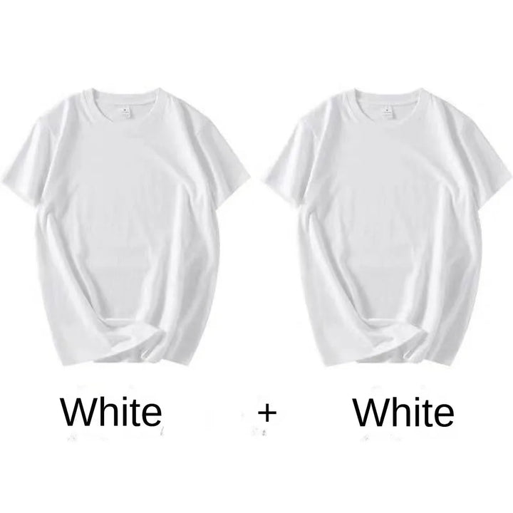 Men's 2PCS 100% Cotton Short Sleeve Casual T-Shirts-The Yellow Prime