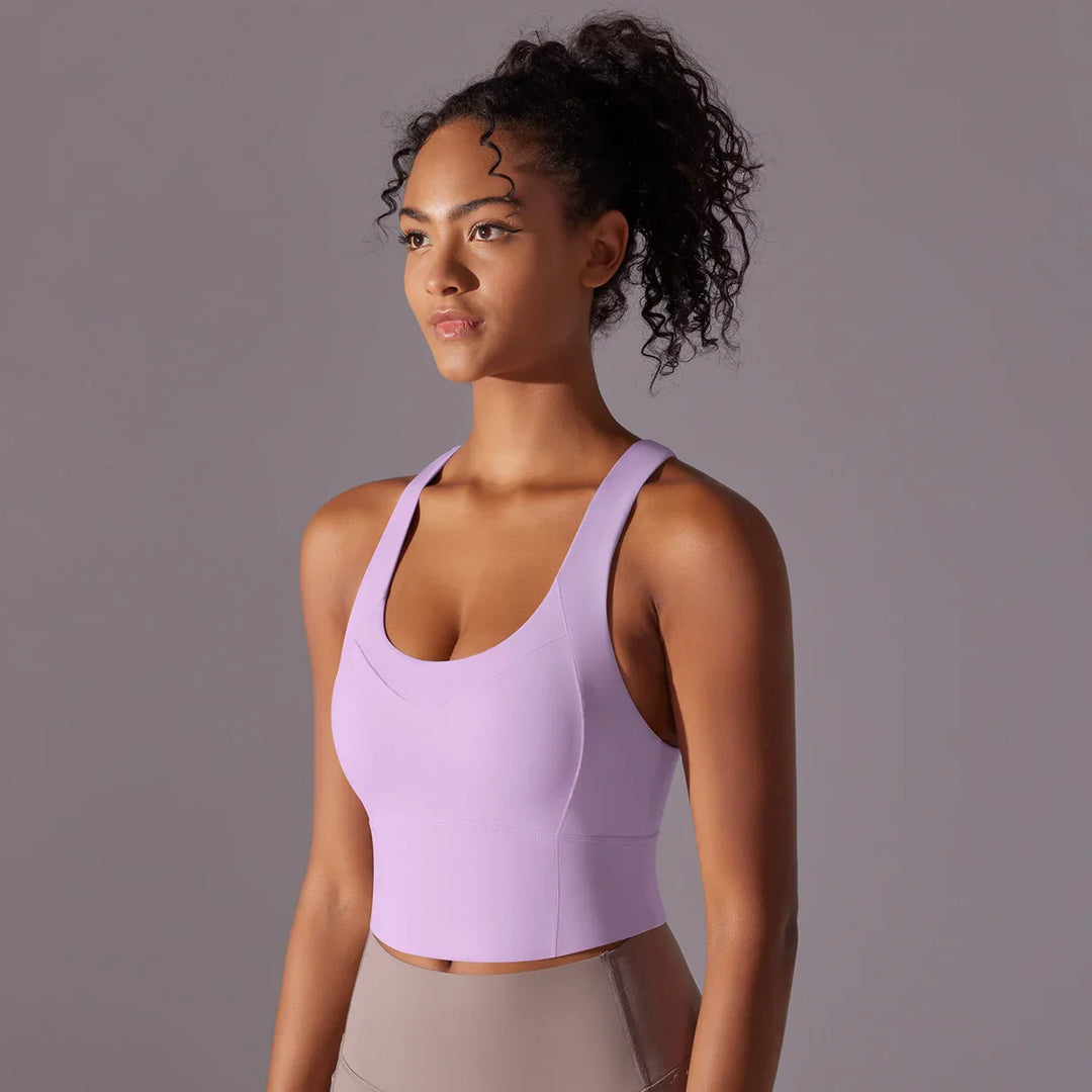 Women's Sporty Yoga Bra with Close-Fitting Design-The Yellow Prime
