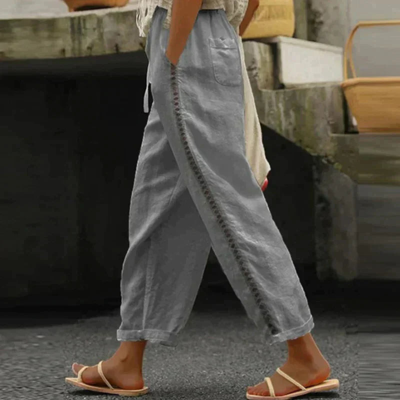 Audrey | Women's Trendy Boho Summer Pants for a Fun Style-The Yellow Prime