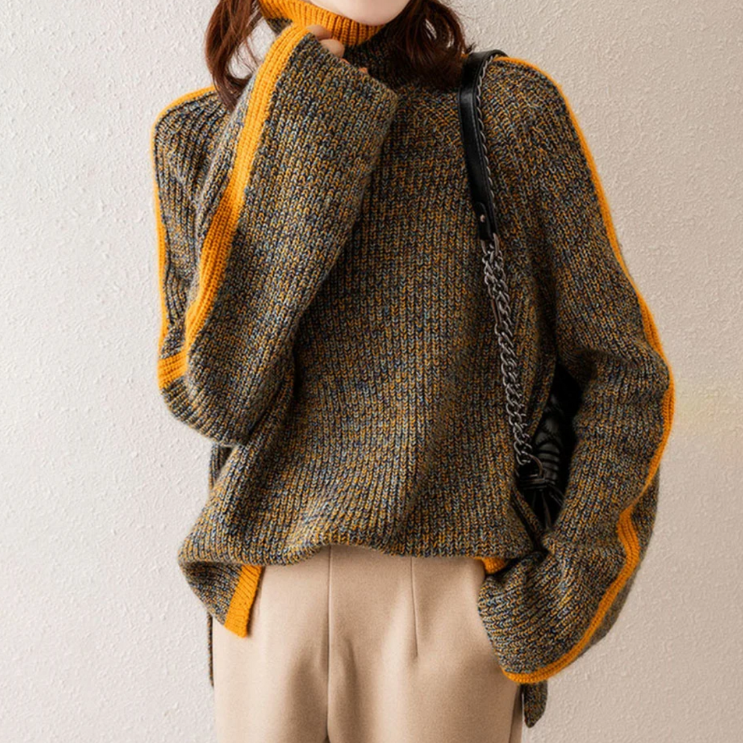 Women's Turtleneck Sweater - Cozy & Stylish Knit-The Yellow Prime