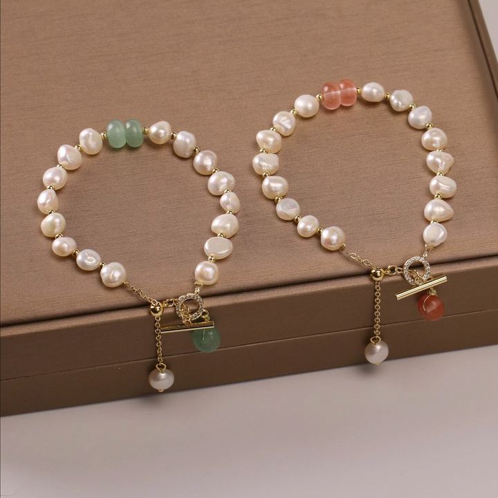 Bailey | Women's Elegant Freshwater Pearl Bracelet-The Yellow Prime