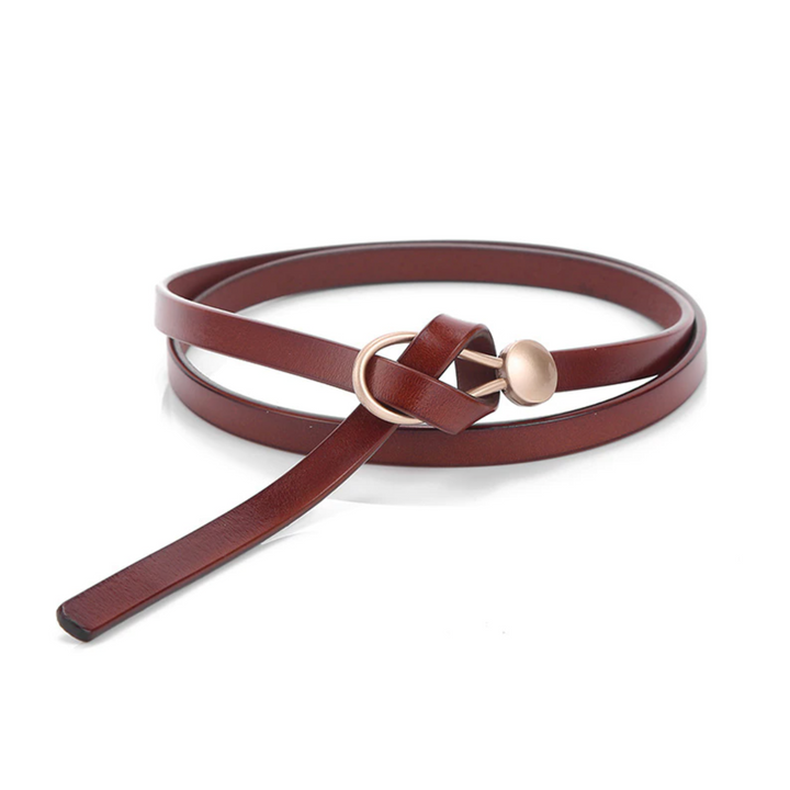 Mae | Women's Elegant Leather Belt-The Yellow Prime