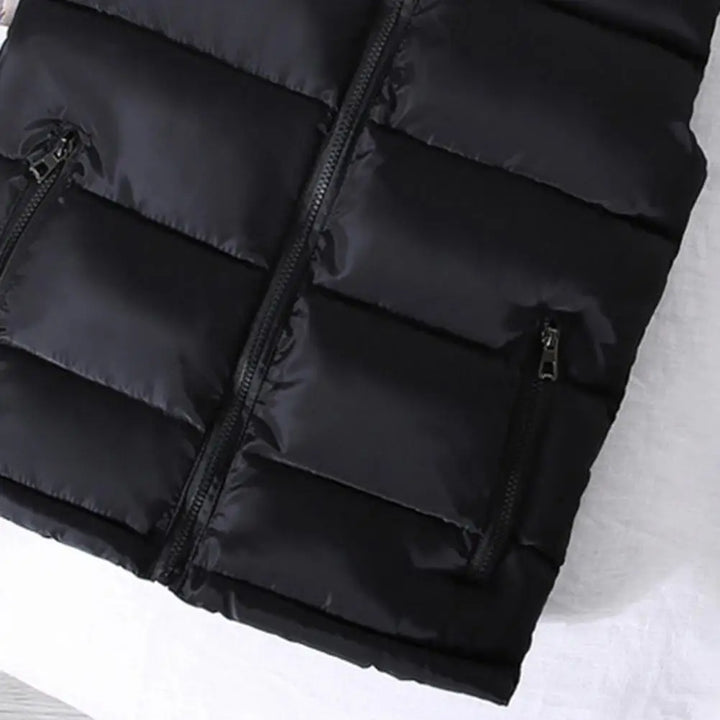 Men's Lightweight Quilted Puffer Vest with Slim Stand Collar