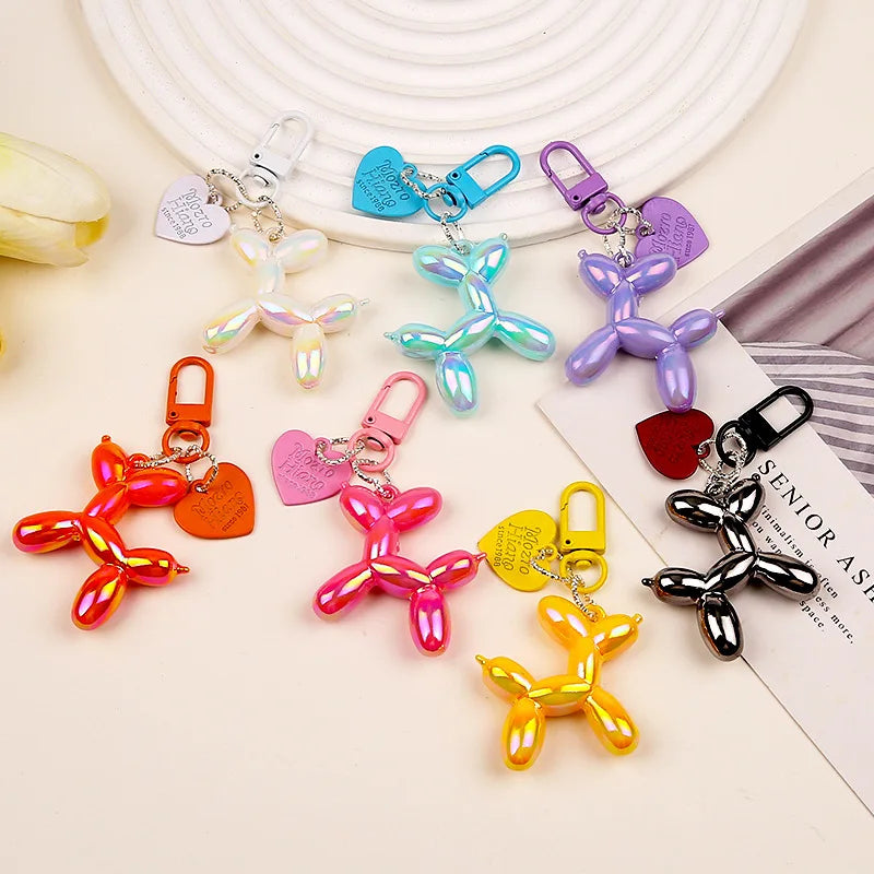 Women's Cute Balloon Dog Keychain Resin Bag Pendant for Fall 2025-The Yellow Prime