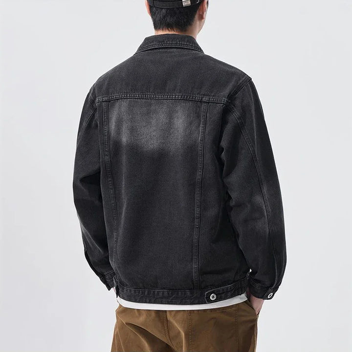 Men's Fade Denim Jacket-The Yellow Prime