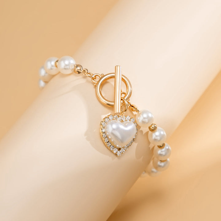 Elegant Bracelet with Freshwater Pearl Pendant for Women-The Yellow Prime
