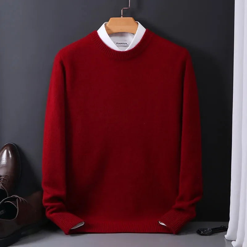 Cashmere Blend Sweater | Men's Soft Knit Pullover for Comfort
